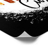 Een dankbare Thanksgiving vrouwelijke herfst Poster (Hoek)