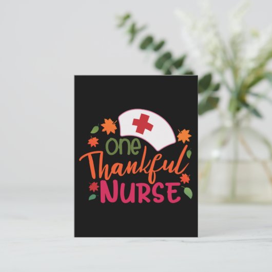 Een Dankbare Verpleegster Waardering Thanksgiving Briefkaart (Staand voorkant)