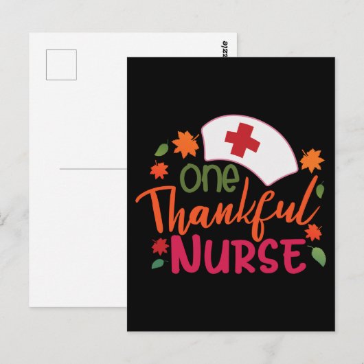 Een Dankbare Verpleegster Waardering Thanksgiving Briefkaart (Voorkant / Achterkant)
