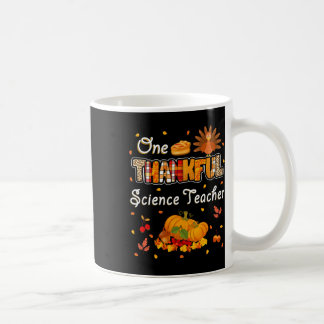Een dankbare wetenschapsleraar herfstbladeren herf koffiemok