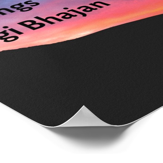 "Een dankbetuiging..." Poster (Hoek)