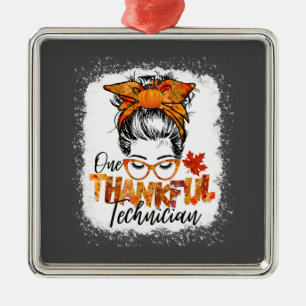 Een dankwoordenaar Thanksgiving vrouwen herfst Metalen Ornament