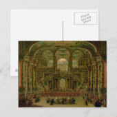 Een dans in een Barok Paleis van Rococo's Briefkaart (Voorkant / Achterkant)