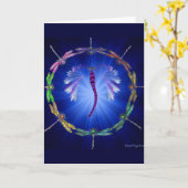 Een dans van de Libel Kaart (Gele Bloem)