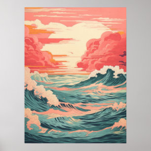 Een dans van golven en zon poster