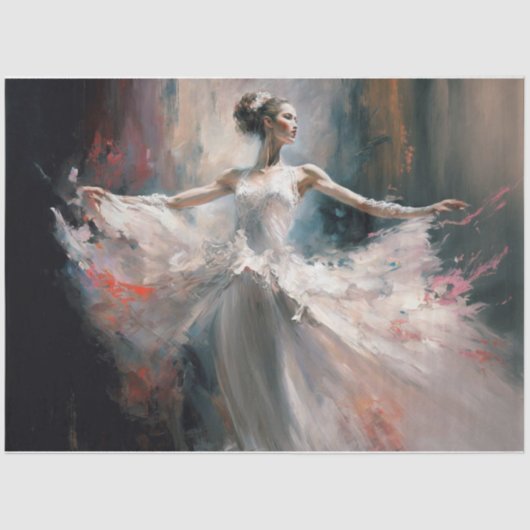 Een dans van het Weefselpapier van Kleuren Tissuepapier (Voorkant)