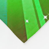 Een dansend meisje in een heldere lichtdeken. fleece deken (Hoek)