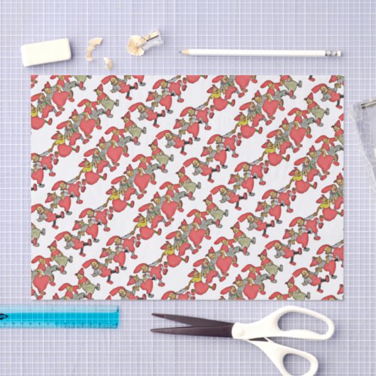 Een dansende gnomen tissuepapier (Craft)