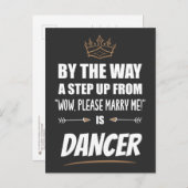 Een danser is het ultieme in beroep. Grappig cadea Briefkaart (Voorkant / Achterkant)