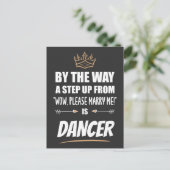 Een danser is het ultieme in beroep. Grappig cadea Briefkaart (Staand voorkant)