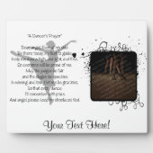 Een danseres dansschildpad fotoplaat (Voorkant)