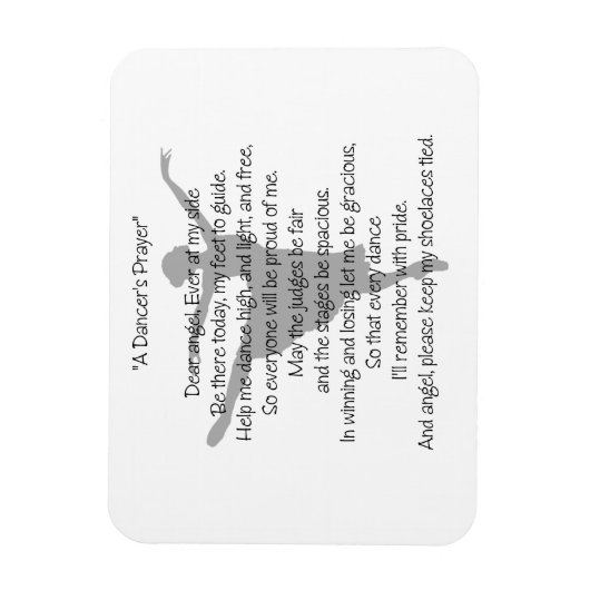 Een danseres gebed magneet (Verticaal)