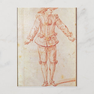 Een danseres uit de opera van Parijs Briefkaart