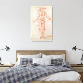 Een danseres uit de opera van Parijs Canvas Afdruk (Insitu (Slaapkamer))