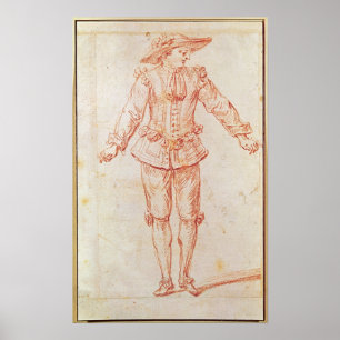 Een danseres uit de opera van Parijs Poster