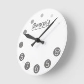 Een danserklok voor een danseres. ronde klok (Hoek)