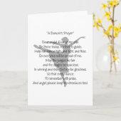 Een danser's gebed Dans Wenskaarten Kaart (Gele Bloem)