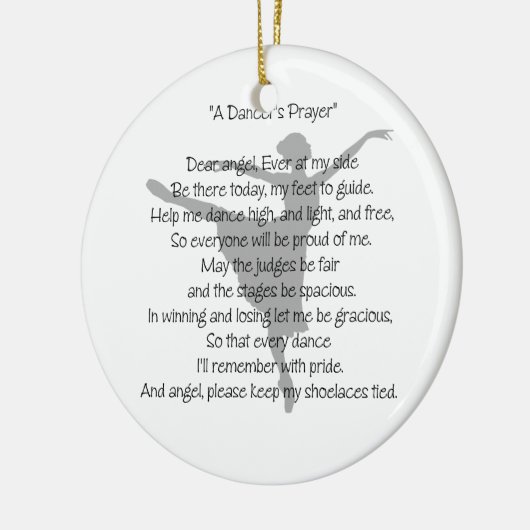 Een danserse dansdansdansdansse eenzijdige sieraad keramisch ornament (Links)