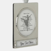 Een danserse gebeddenergie verzilverd banner ornament (Rechts)