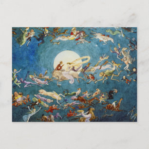 Een dansje rond de bewegingsdruk briefkaart