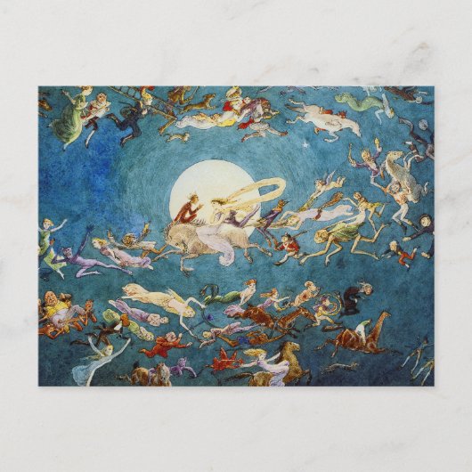 Een dansje rond de bewegingsdruk briefkaart (Voorkant)