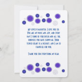 Een danskaart voor een dochter bedankkaart (Achterkant)