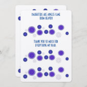 Een danskaart voor een dochter bedankkaart (Voorkant / Achterkant)