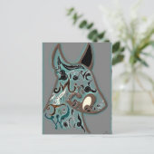 Een dappere geest zal de wereld veroveren briefkaart (Staand voorkant)