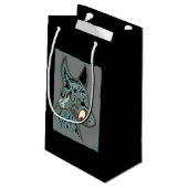 Een dappere geest zal de wereld veroveren klein cadeauzakje (Achterkant Gekanteld)