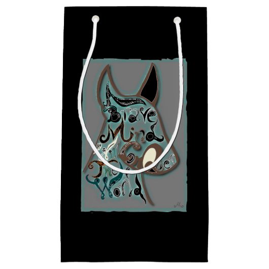 Een dappere geest zal de wereld veroveren klein cadeauzakje (Voorkant)