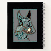 Een dappere geest zal de wereld veroveren notitieboek (Achterkant)