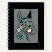 Een dappere geest zal de wereld veroveren notitieboek (Voorkant)