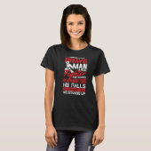 Een dappere man een echte vechter t-shirt (Voorkant volledig)