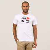 Een dappere man T-shirt (Voorkant volledig)