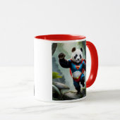 Een dappere panda. mok (Voorkant rechts)