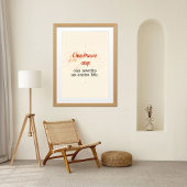 Eén dappere stap kan een heel leven herschrijven poster