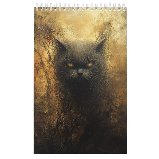 Een Dark Cat Art Kalender (Achterkant)
