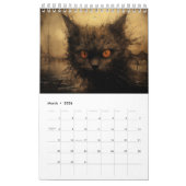 Een Dark Cat Art Kalender (Mar 2026)