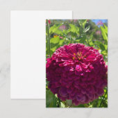 Een 'Dark Rosy Dreams'-kaart van Z Bedankkaart (Voorkant / Achterkant)