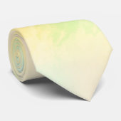 Een das met een pastelkleurige gradiënt van geel (Opgerold)