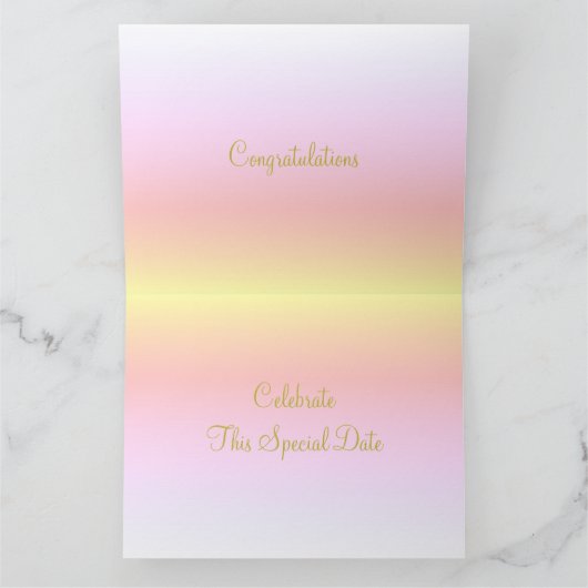 Een datum om Happy Jubileum Kaart te vieren (Binnen)