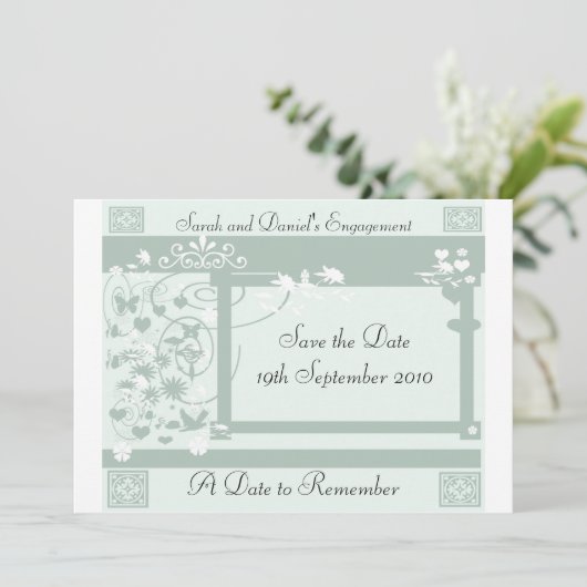 Een datum om te onthouden save the date (Staand voorkant)