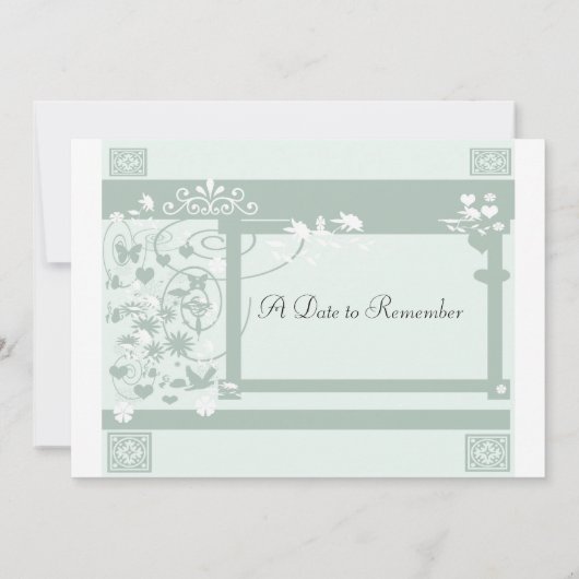 Een datum om te onthouden save the date (Achterkant)