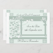 Een datum om te onthouden save the date (Voorkant / Achterkant)