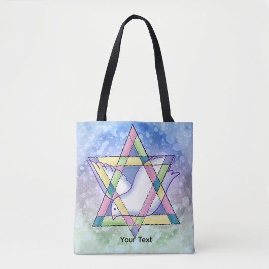 Een davidster tote bag (Voorkant)
