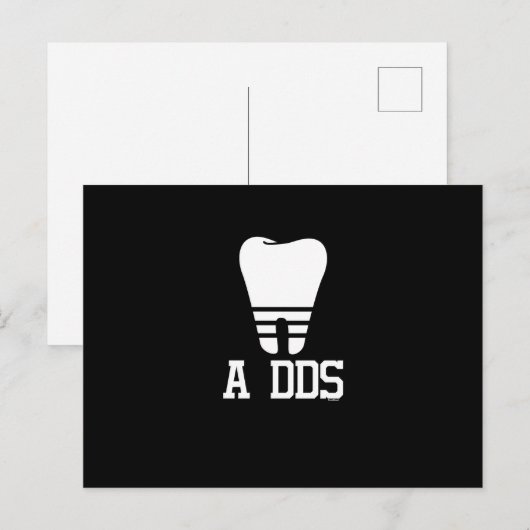 Een DDS Grappige Tandarts een DDS Tand Feestdagenkaart (Voorkant / Achterkant)