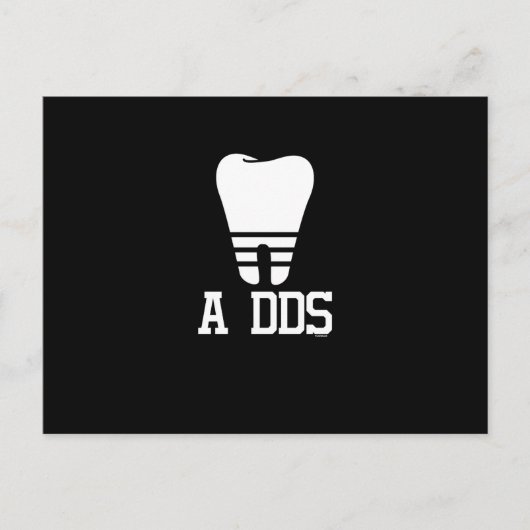 Een DDS Grappige Tandarts een DDS Tand Feestdagenkaart (Voorkant)