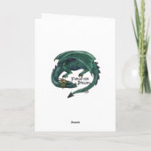 Een de groetkaart van het kasteelhuwelijk kaart (Achterkant)