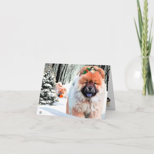 Een de vakantiekaart van het Voer van de DAG van Feestdagen Kaart (Voorkant)