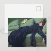 Een decadent-meisje - Ramon Casas Briefkaart (Voorkant / Achterkant)